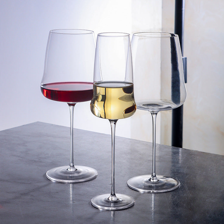 Handmade Ultra Thin Crystal Bordeaux Style Elegant Glass Drinkware