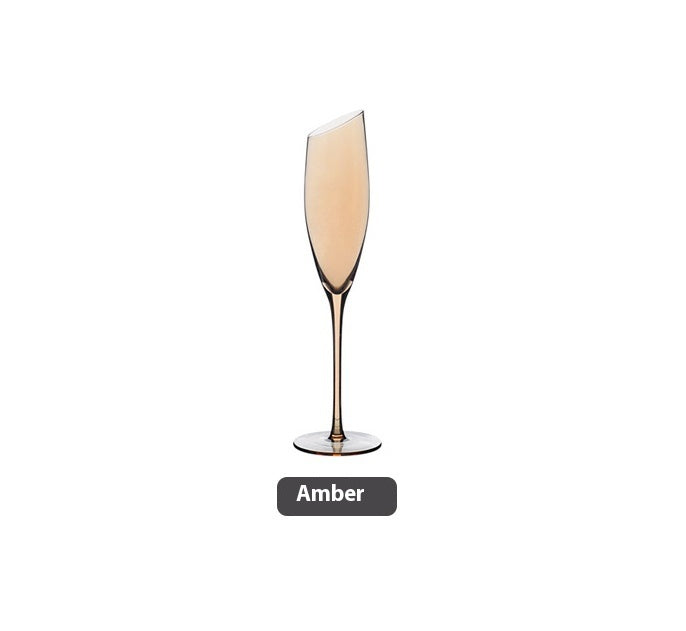 Beveled Crystal Goblet Glass Big Belly Elegant Home Decor