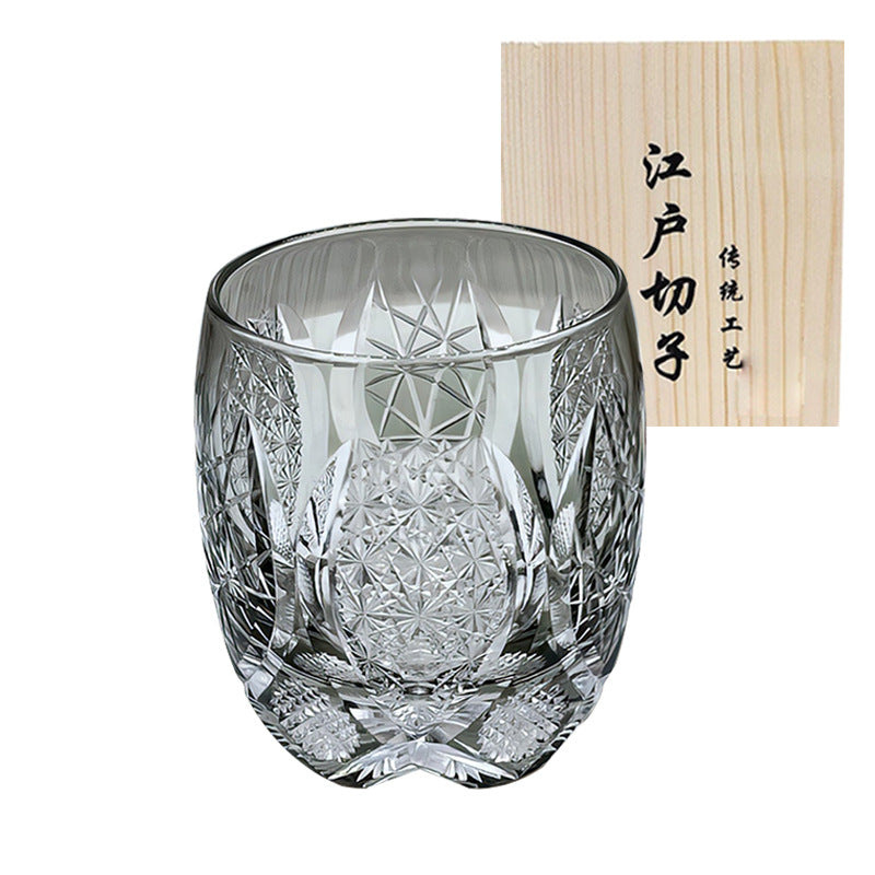 Japanese Edo Style Crystal Tumbler Elegant Drinkware