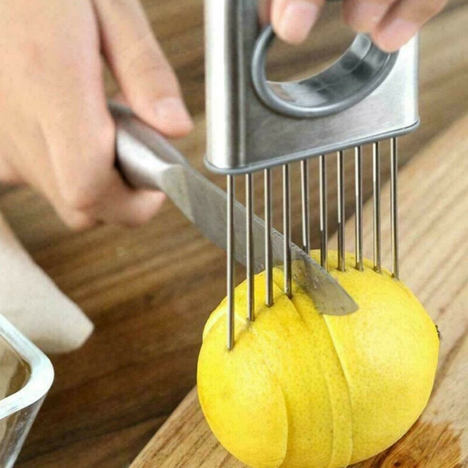 Stainless Steel Onion Tomato Vegetable Slicer Kitchen Tool