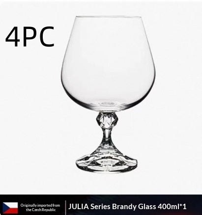 Elegant Crystal Brandy Style Tumbler Glass For Home Display