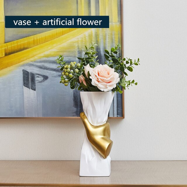 Creative Decorative Vase Modern Home Flower Display Ornament