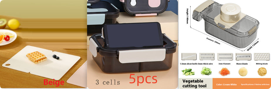 2 In 1 Vegetable Cutter And Drainer Kitchen Food Chopper
