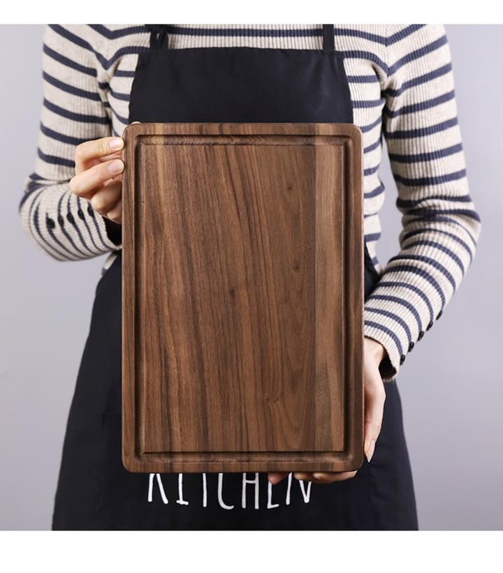 Black Walnut Wood Kitchen Cutting Board Fruit And Meat Chopping Tray