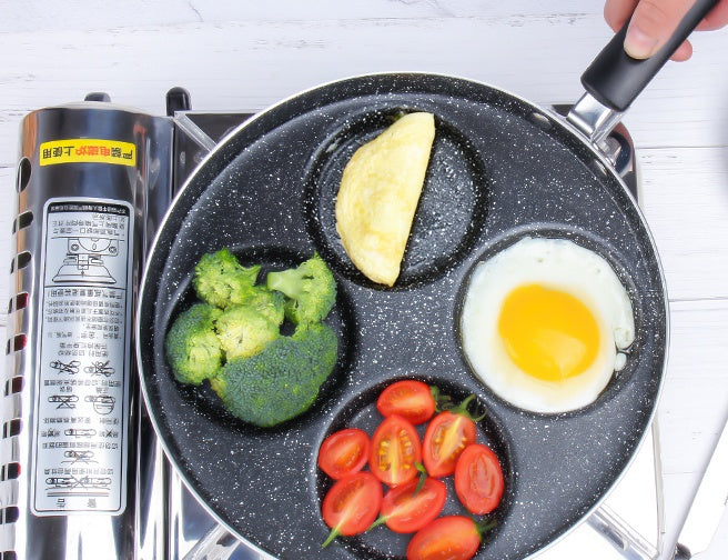 4 Cup Non Stick Egg Pancake Pan Gas Stove Cookware