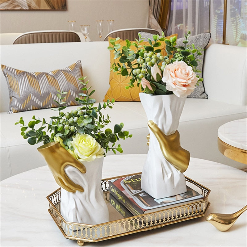 Creative Decorative Vase Modern Home Flower Display Ornament