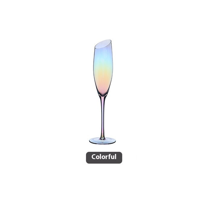Beveled Crystal Goblet Glass Big Belly Elegant Home Decor