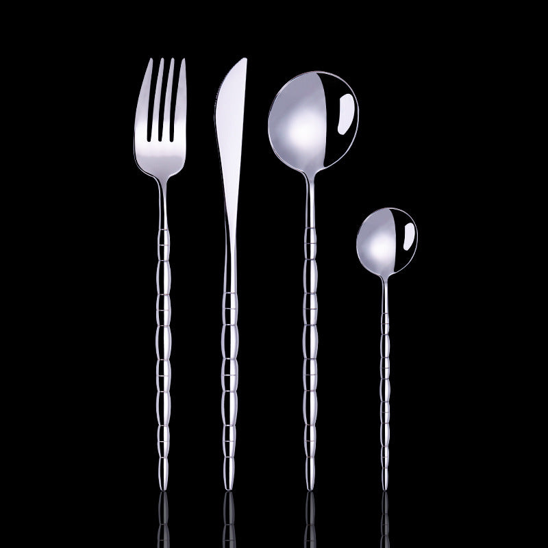 Stainless Steel Western Cutlery Set Steak Knife Spoon Tableware