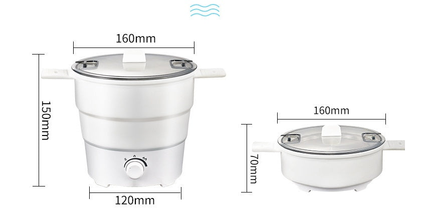 Mini Multifunctional Electric Cooker Folding Travel Rice Noodle Cooker