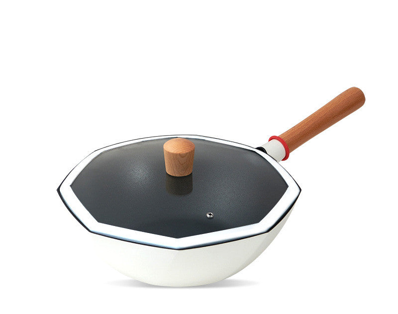 Maifan Stone Non Stick Wok Frying Pan Oil Free Smoke Cookware