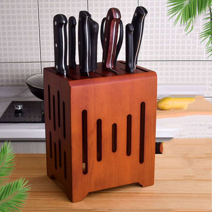 Wall Mounted Ventilated Kitchen Knife Holder Storage Rack