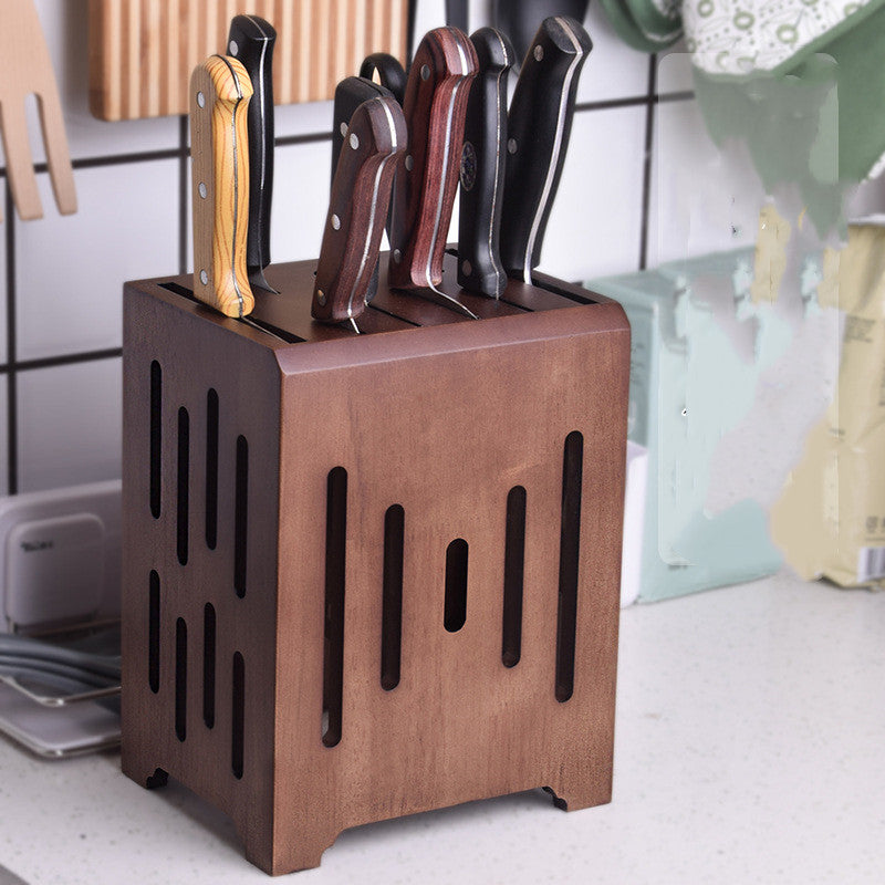 Wall Mounted Ventilated Kitchen Knife Holder Storage Rack