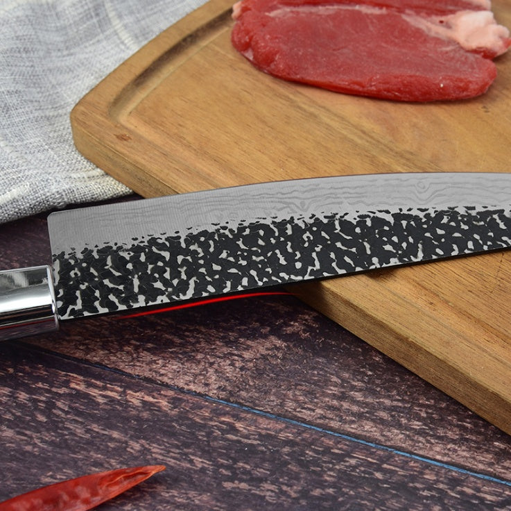 Stainless Steel Chef Knife Marbled Handle Meat Slicing Kitchen Knife