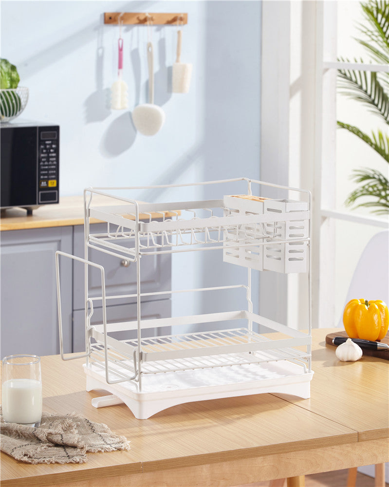 Stainless Steel Kitchen Dish Drying Rack Cup Drainer Shelf Organizer