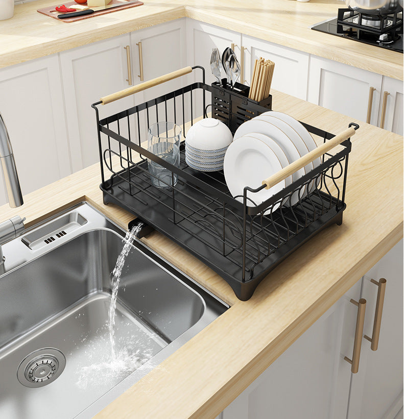 Stainless Steel Kitchen Dish Drying Rack Cup Drainer Shelf Organizer