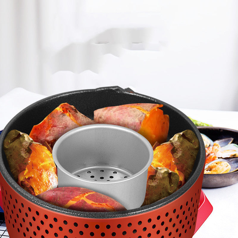 Multi Function Shabu Roast Charcoal BBQ Grill Plate Household