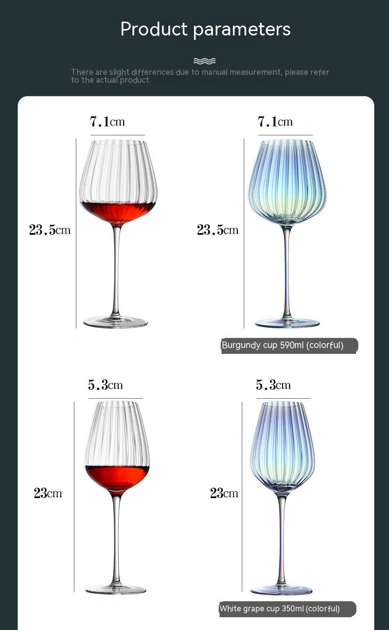 Rainbow Crystal Elegant Burgundy Style Glass Drinkware