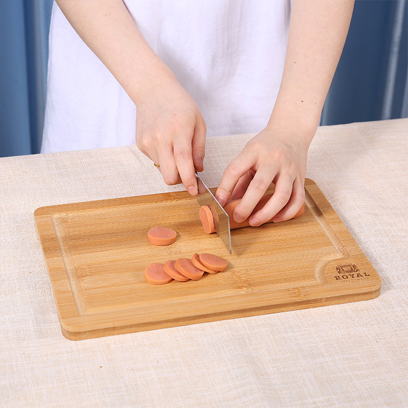 Bamboo Cutting Board Set With Juice Groove Tray
