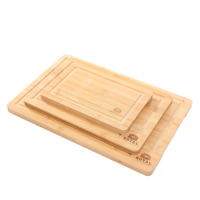 Bamboo Cutting Board Set With Juice Groove Tray