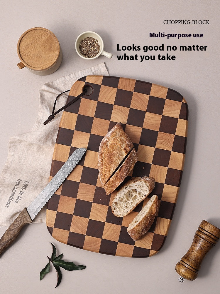 Acacia Mangium Solid Wood Chessboard Style Cutting Board