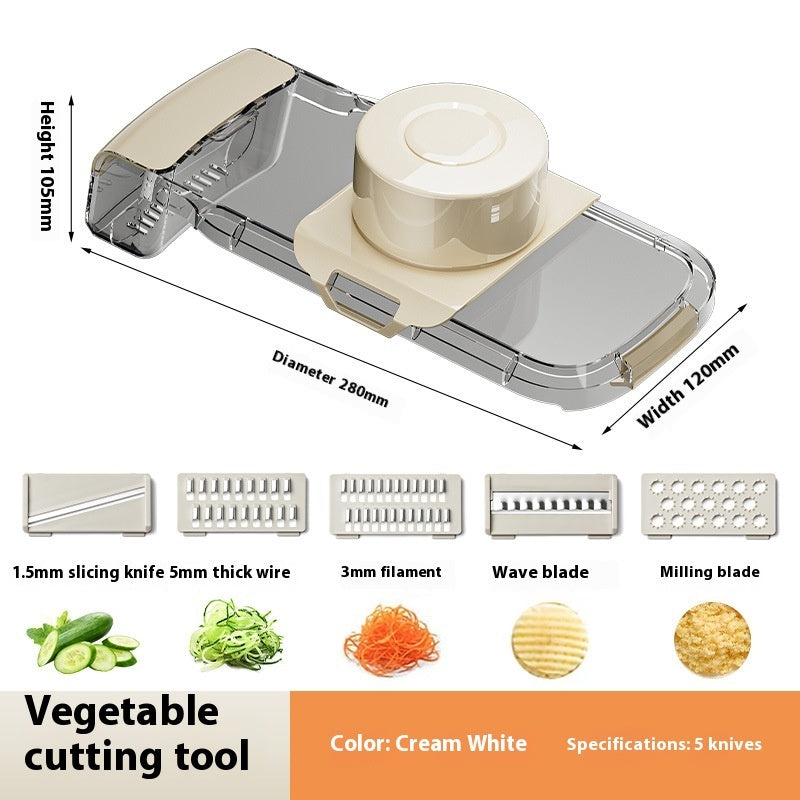 2 In 1 Vegetable Cutter And Drainer Kitchen Food Chopper