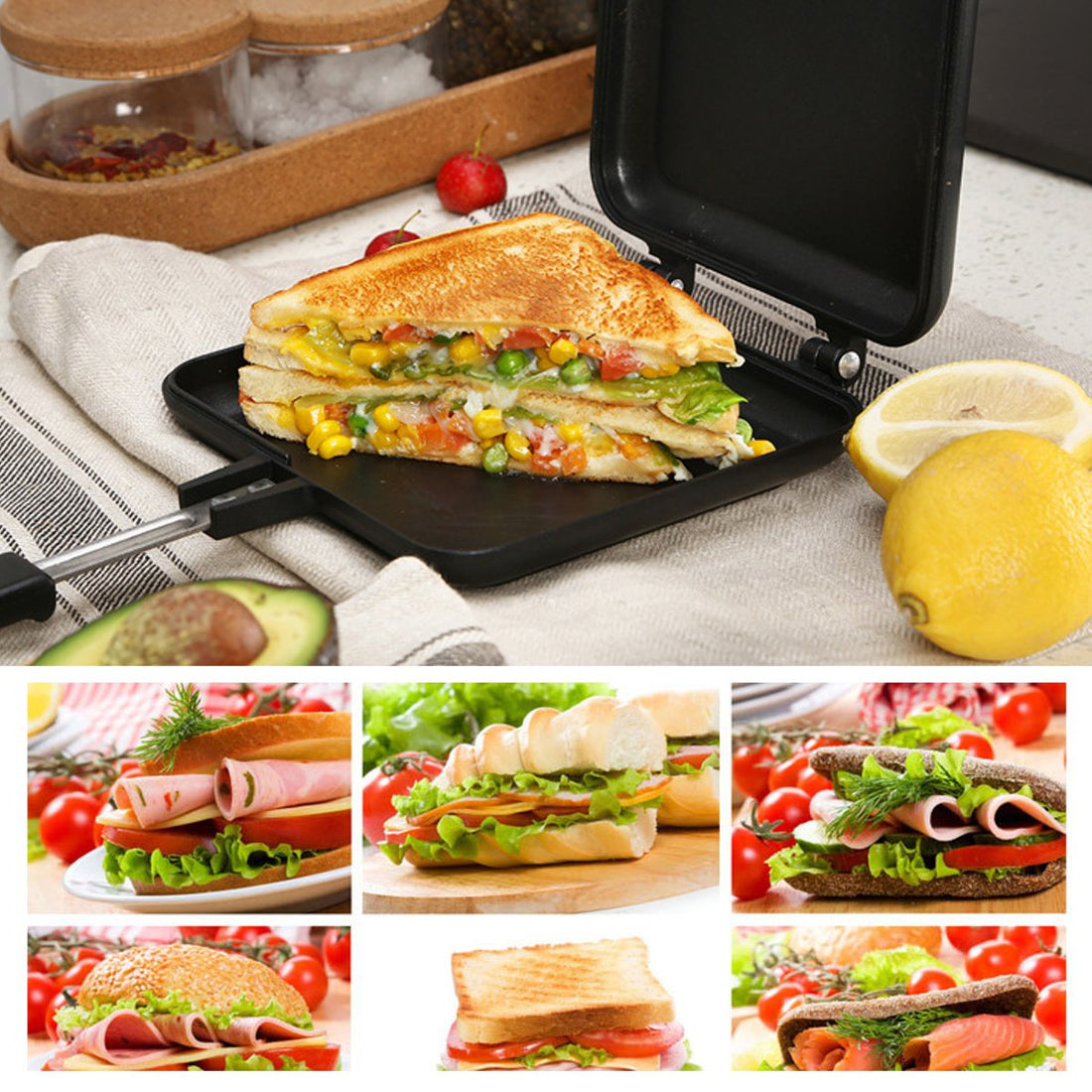 Induction Sandwich Frying Pan Breakfast Cooking Pot Artifact