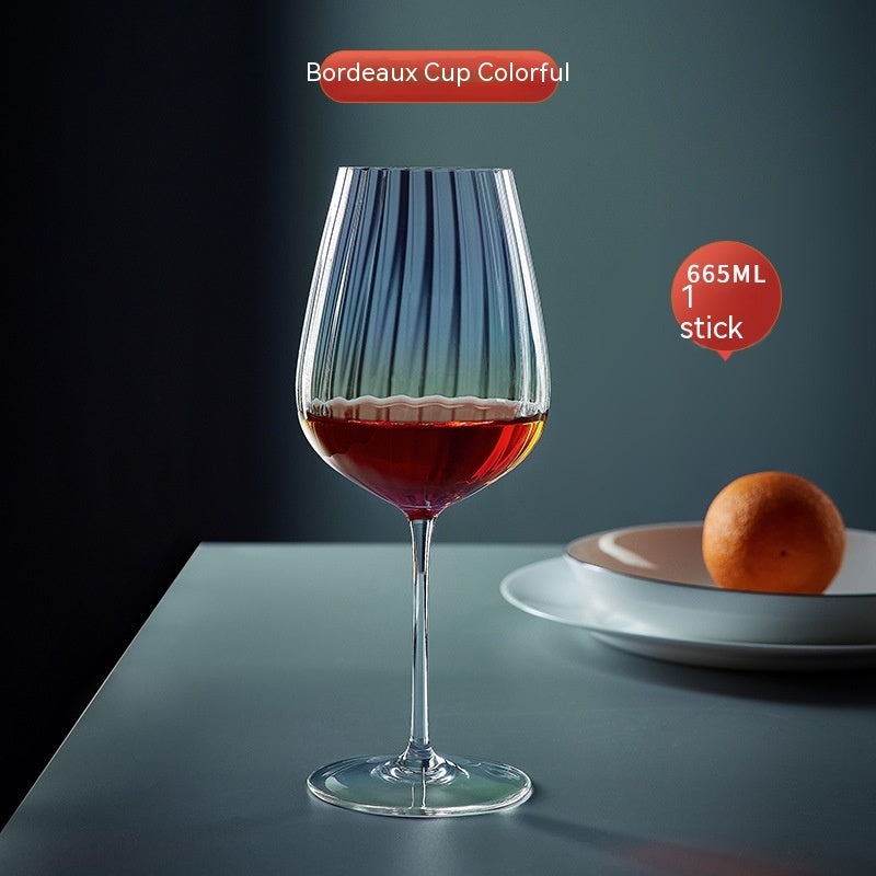 Rainbow Crystal Elegant Burgundy Style Glass Drinkware