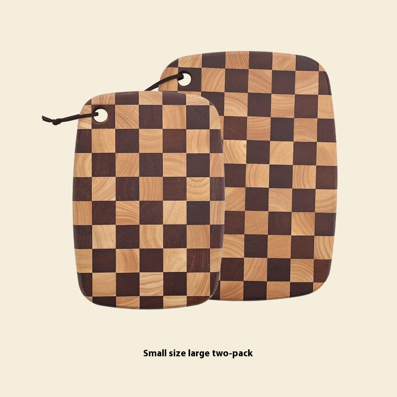 Acacia Mangium Solid Wood Chessboard Style Cutting Board