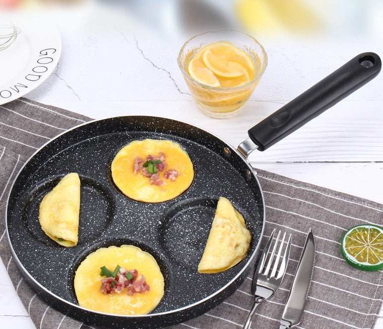 4 Cup Non Stick Egg Pancake Pan Gas Stove Cookware