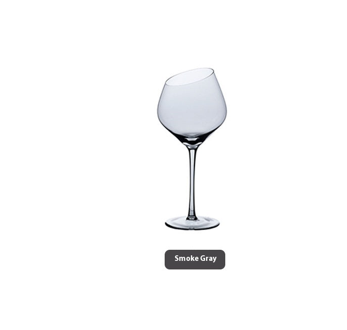 Beveled Crystal Goblet Glass Big Belly Elegant Home Decor
