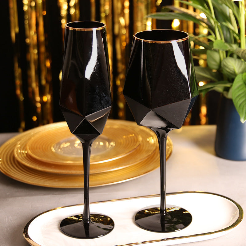 Elegant Goblet Glass For Model Room Display Decor