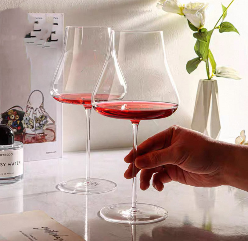 Crystal Stemmed Glass Set Elegant Drinkware