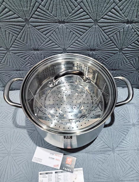 304 Stainless Steel Thickened Large Capacity Double Ear Stock Cooking Pot