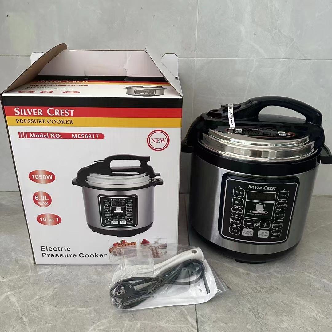 6L Automatic Electric Pressure Cooker For Multi-Function Cooking