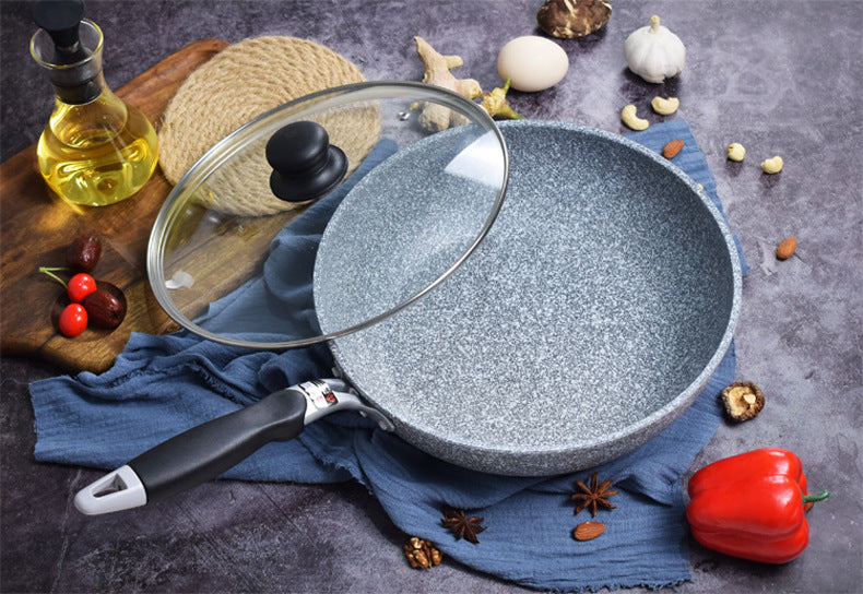 Japanese Maifan Stone Non Stick Deep Wok Frying Pan