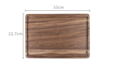 Black Walnut Wood Kitchen Cutting Board Fruit And Meat Chopping Tray