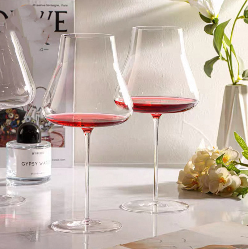 Crystal Stemmed Glass Set Elegant Drinkware