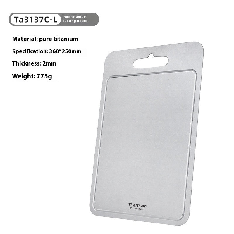 Pure Titanium Cutting Board Thickened Grooved Kitchen Board