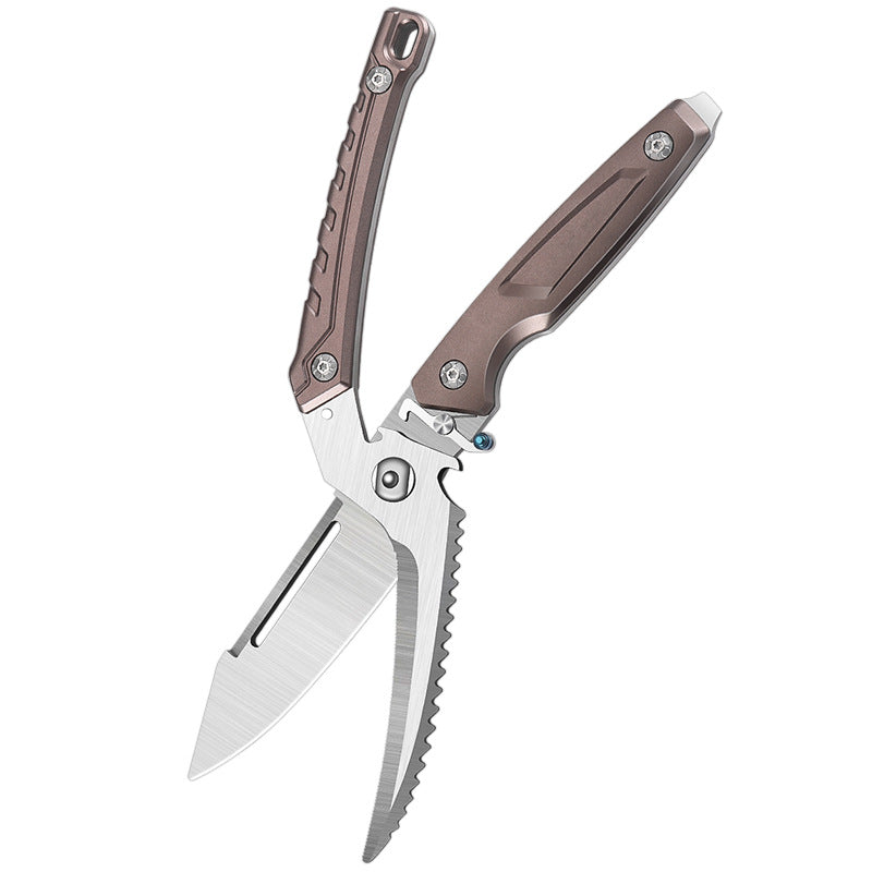 Multi Functional Stainless Steel Kitchen Food Scissors Chicken Bone Cutter
