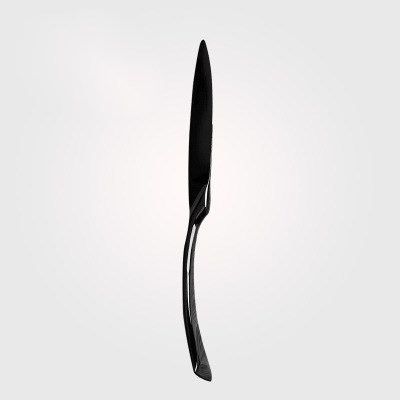 Black Stainless Steel Fork Knife Dinnerware Set Western Tableware