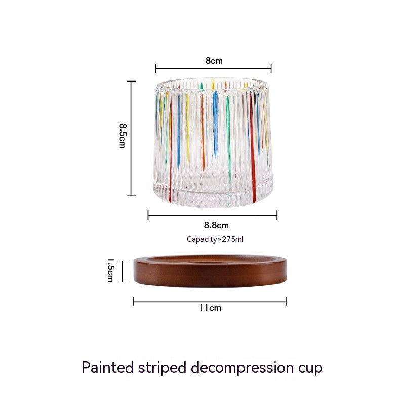 Rotating Crystal Tumbler Glass Creative Drinkware