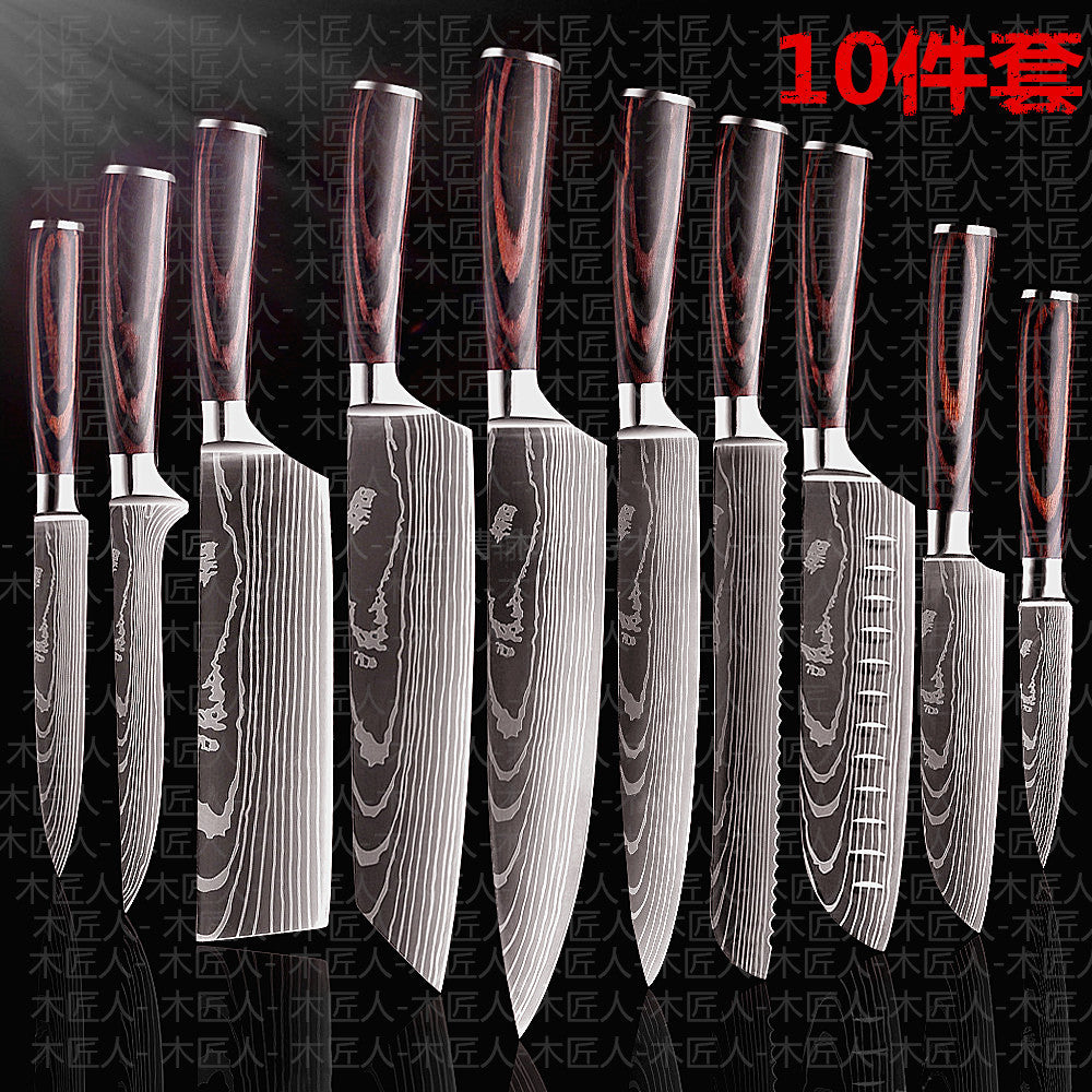 Chef Kitchen Knife Set Cleaver Slicing Meat Knife Set