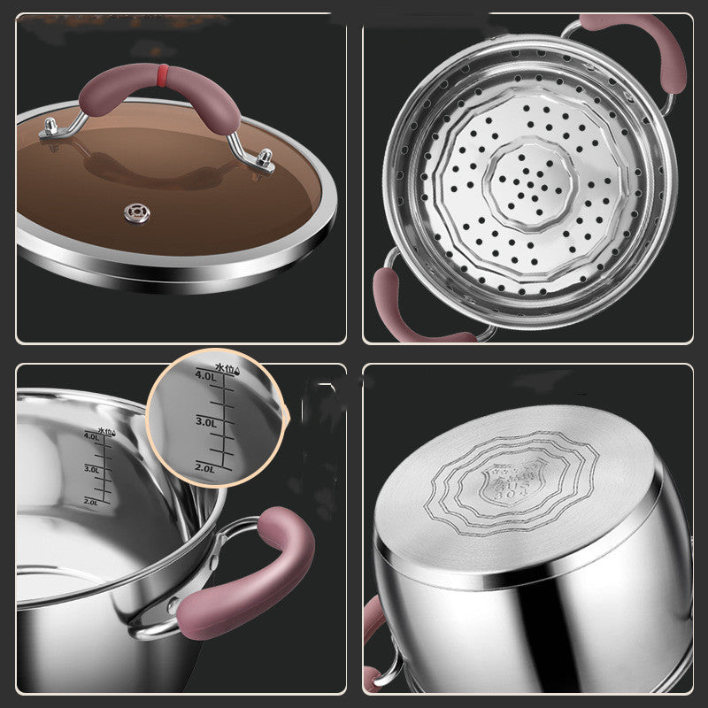 Universal Non Stick Large Capacity Induction Gas Cooker Pan