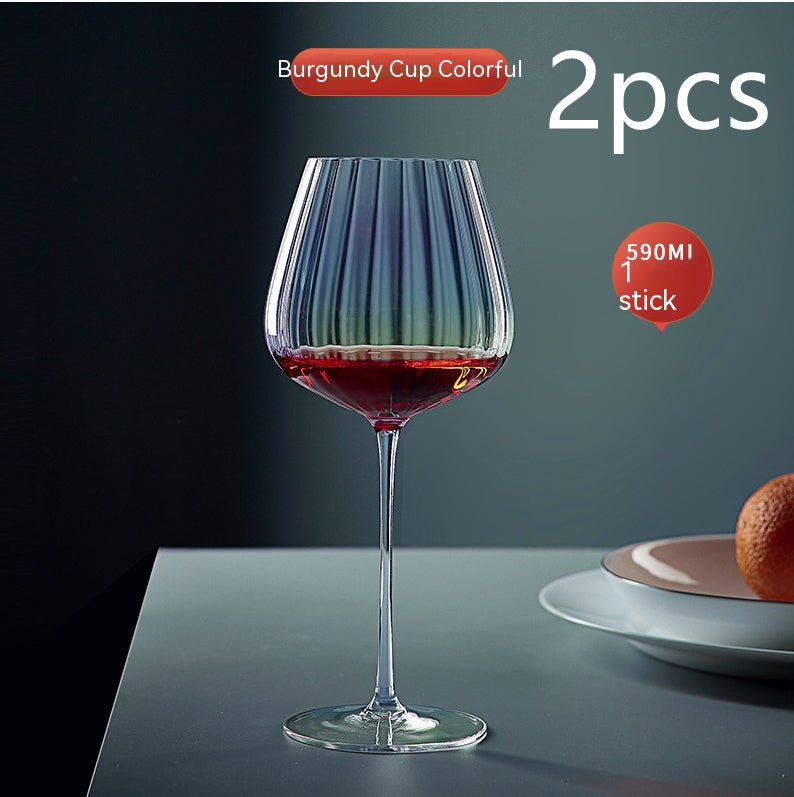 Rainbow Crystal Elegant Burgundy Style Glass Drinkware