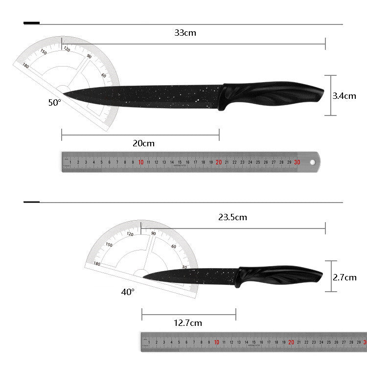 17 Piece Stainless Steel Kitchen Knife Set Complete Cutlery