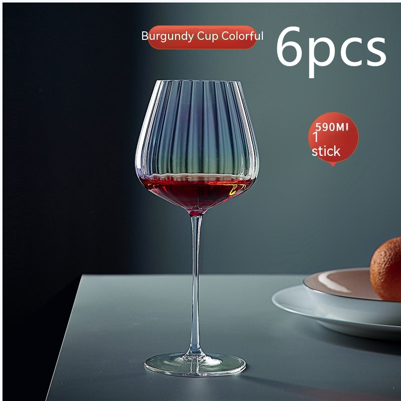 Rainbow Crystal Elegant Burgundy Style Glass Drinkware