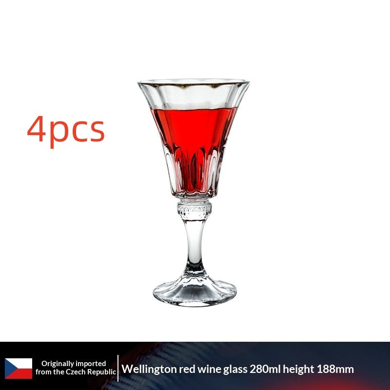 Crystal Glass Flute Elegant Household Drinkware Set