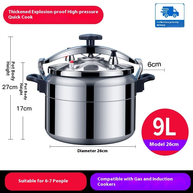 Large Capacity Explosion Proof Pressure Cooker Gas Stove Cookware