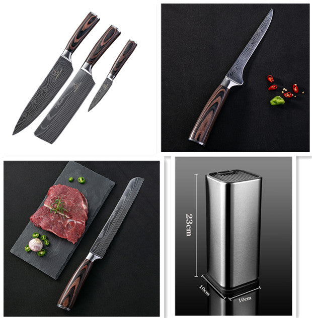 Chef Kitchen Knife Set Cleaver Slicing Meat Knife Set
