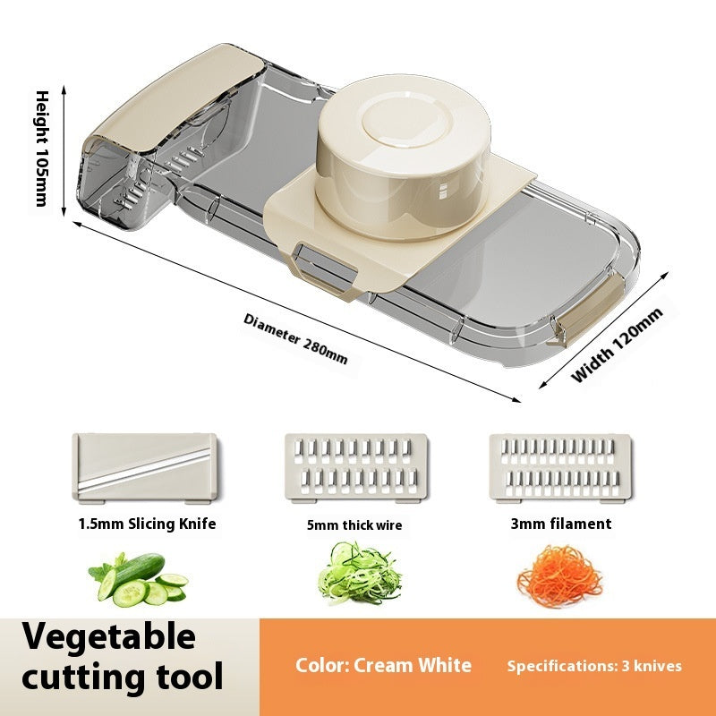 2 In 1 Vegetable Cutter And Drainer Kitchen Food Chopper
